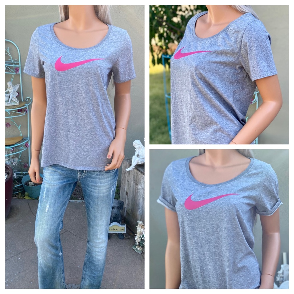 “THE NIKE TEE” DRI-FIT Athletic Cut Scoop T-shirt - Picture 6 of 14